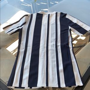 DVF navy and white striped knit top, Sz S